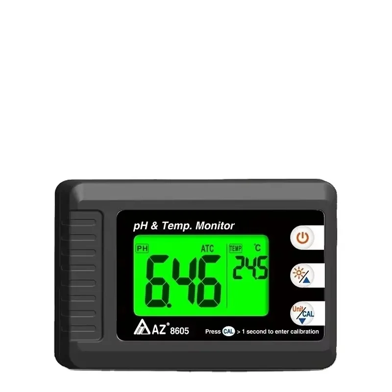 AZ8605 OEM Customizable Wall Mounted Water Quality Monitor Pen Type PH Tester Thermometer for Aquarium Fish Tank