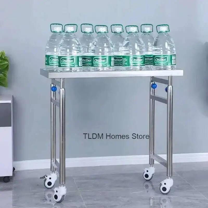 

Steel Cart Thickened Auxiliary 304 with Stainless Wheels Multifunctional Medical Tray Rack Organizer Cart Medical Tool Trolley