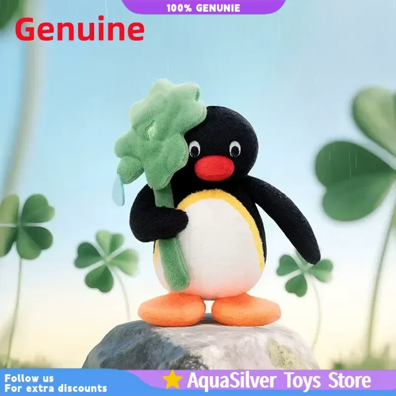 

Hot Pingu Flower Language Series Plush Lovely Pingu Penguin Bell Flower Toy Kid Backpack Tide Play Key Chain Birthday Gift