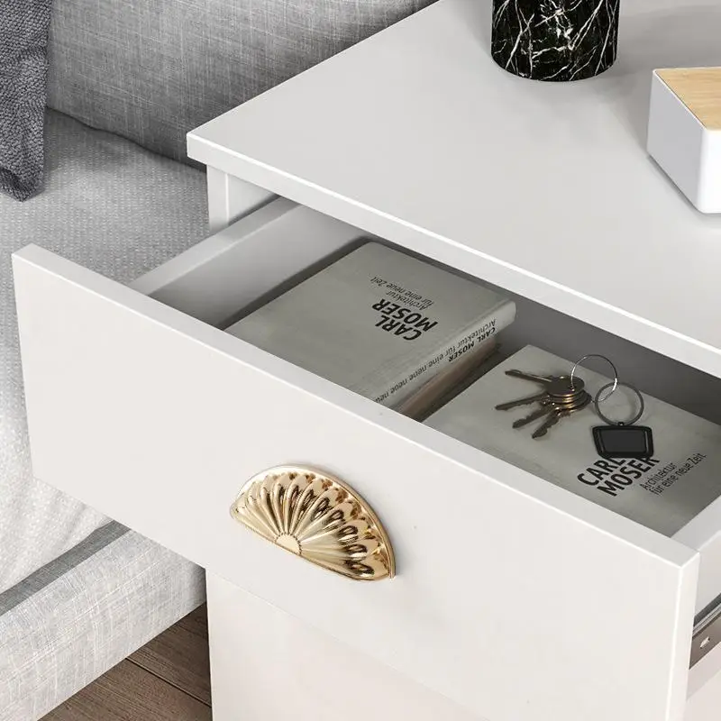 Shell Shaped Semicircle Drawer Pulls Premium Solid Zinc Alloy Cabinet Handles for Nursery Headboard Wardrobe Furnishing