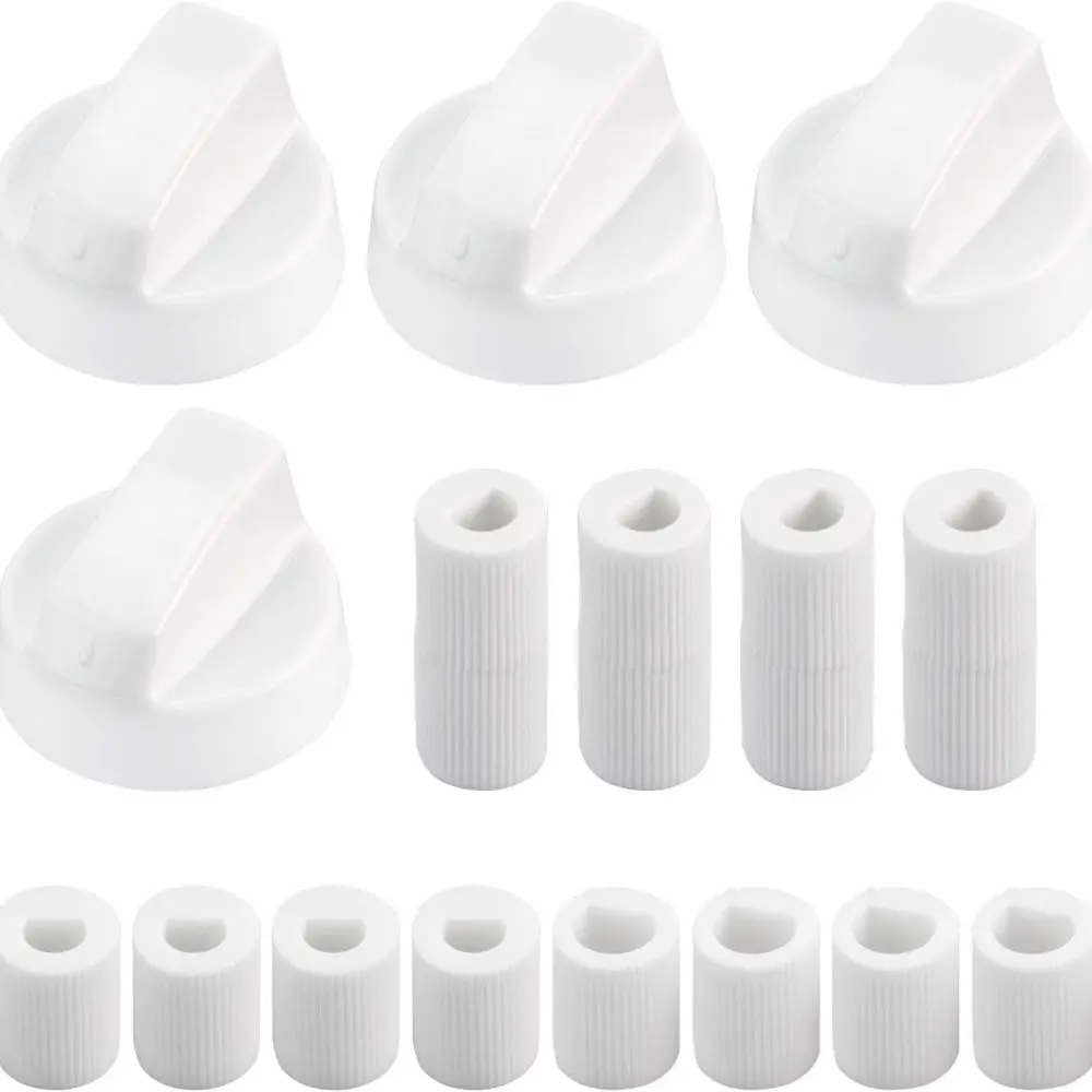 New ABS Stove Control Knobs Portable With Adapters Replacement Stove Knobs Cooker Hob Knobs Kitchen Accessories