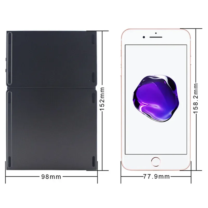 ミニ Bluetooth 3 3 折りたたみキーボードタッチパッドワイヤレス折りたたみキーボードゲームキーボード携帯電話タブレット PC ラップトップ