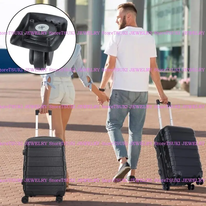 

62KE 3x Luggage Casters Suitcases Replacement Trolley Case