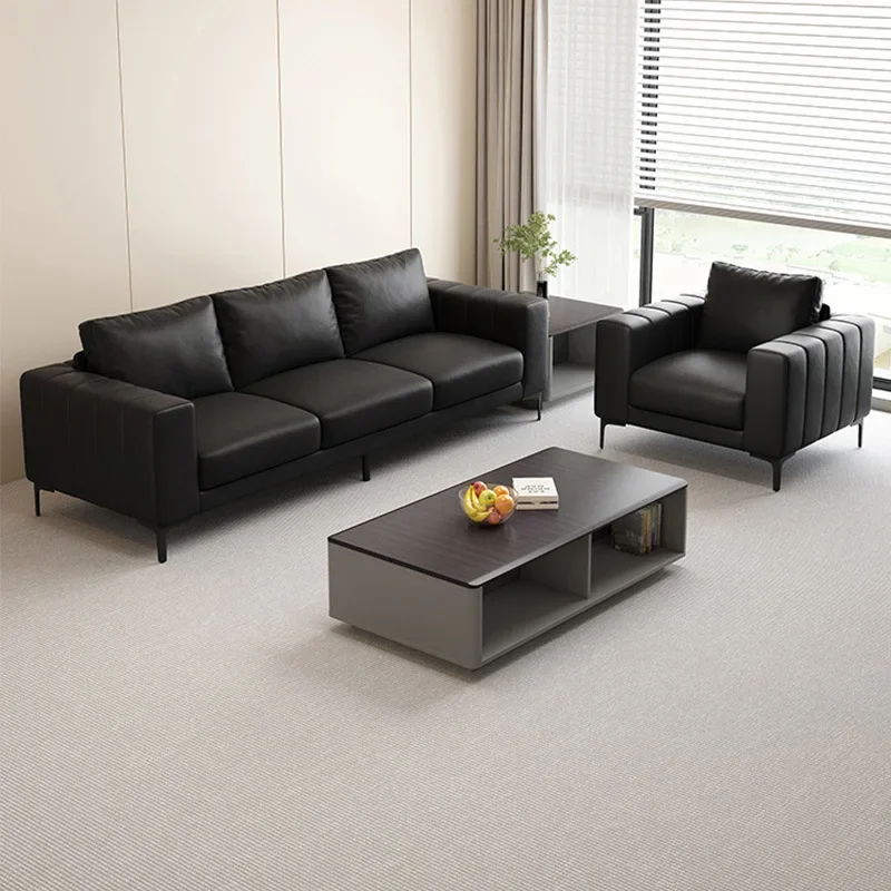 Modern simple office coffee table business reception lounge area large and small meeting rooms meeting guests negotiation