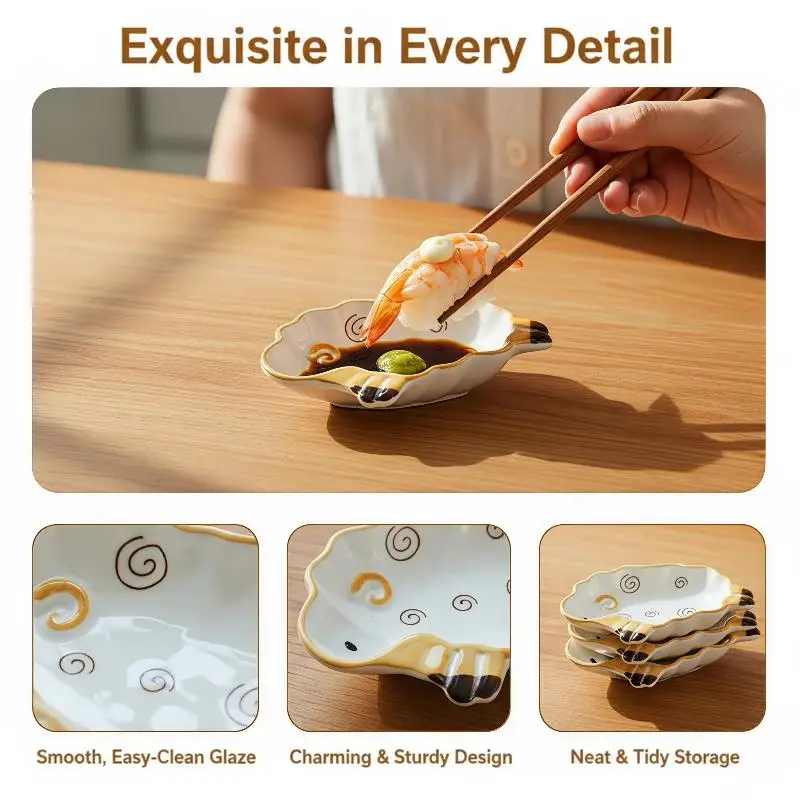 Novelty Alpaca Shaped Ceramic Seasoning Dish BPA-Free Small Sauce Plate Cute Tableware for Home Restaurant Use