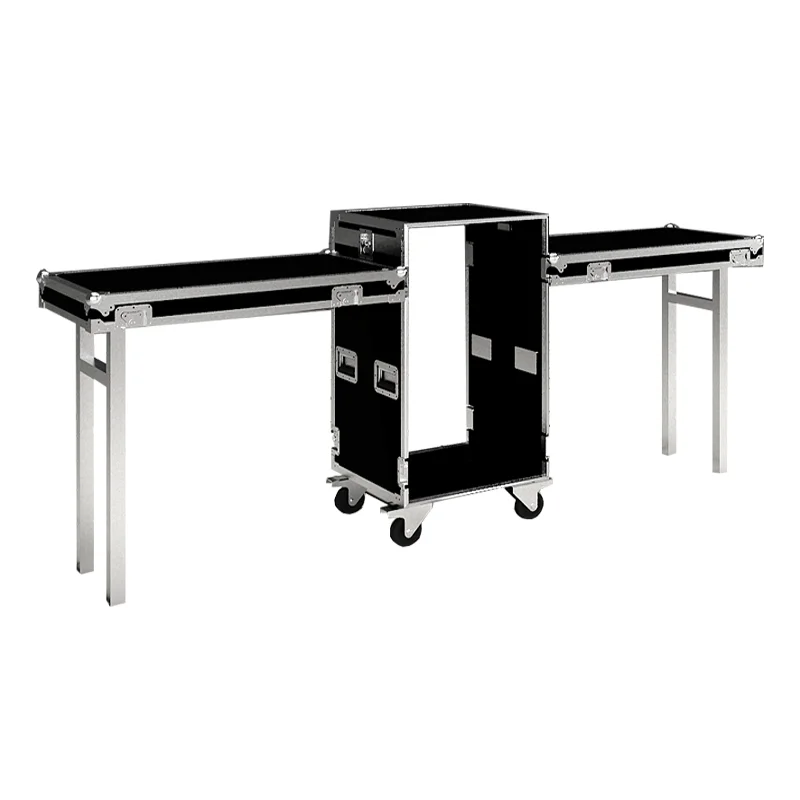 

Sound System Mixer Rack Flight Case With 2 Stands 18U Size