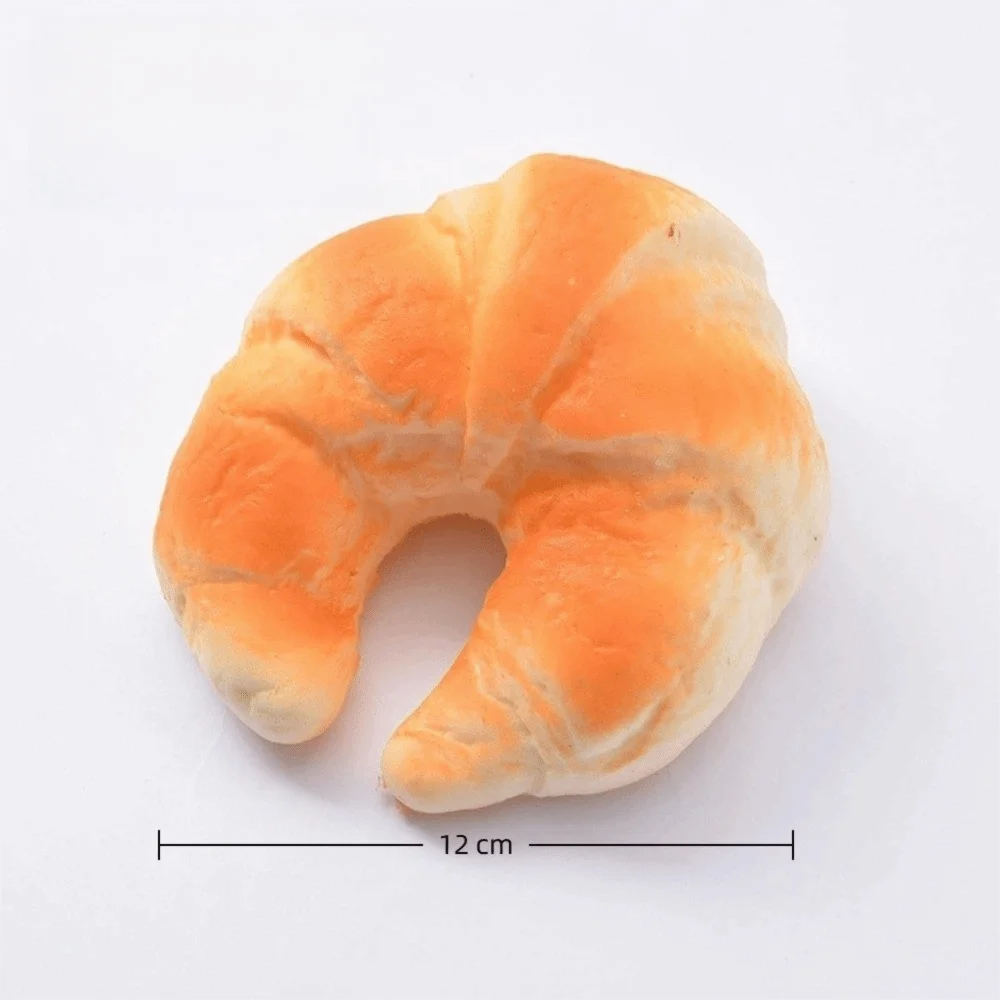 Lifelike PU Squeeze Food Bread Stress Relief Simulation Bread Donuts Toast Slow Rebound Display Ornament