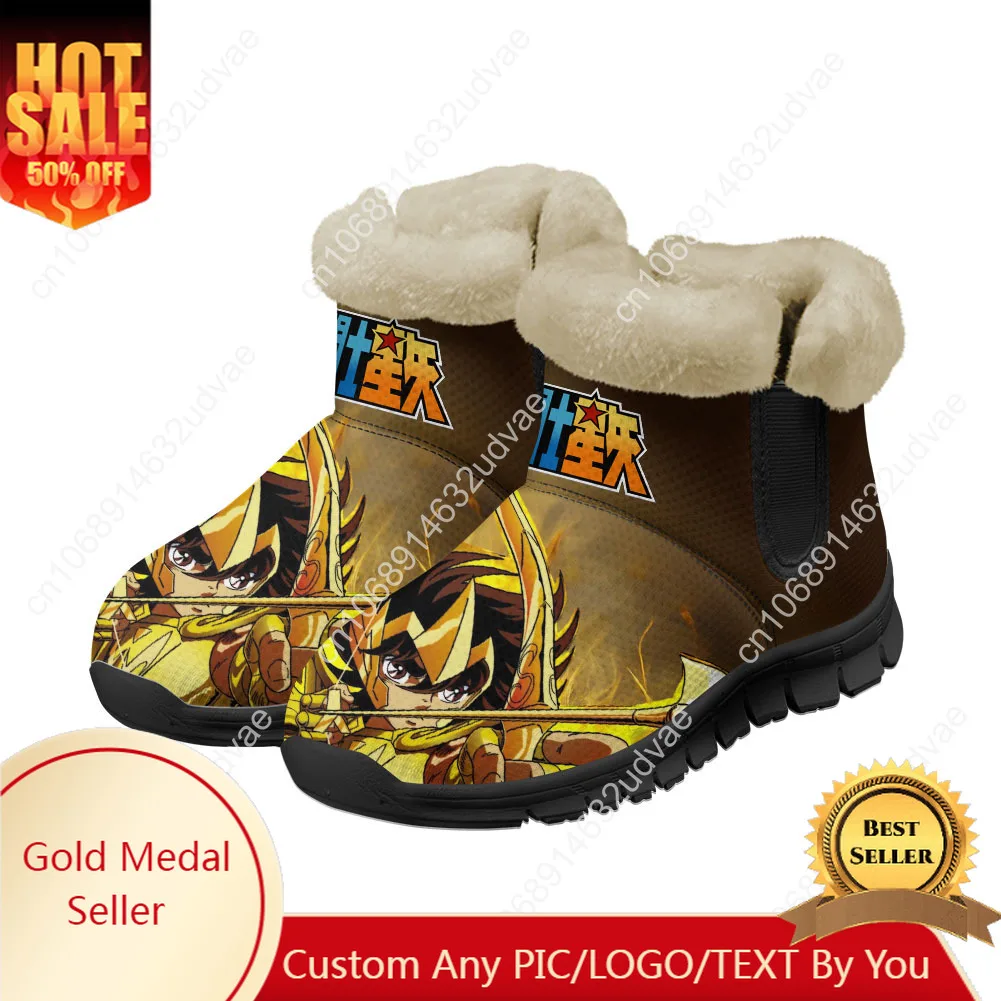 

Saint Seiya Snow Boots Mens Womens Teenager Shoes Keep Warm High Quality Casual Lightweight Couple Sports Custom Sneakers