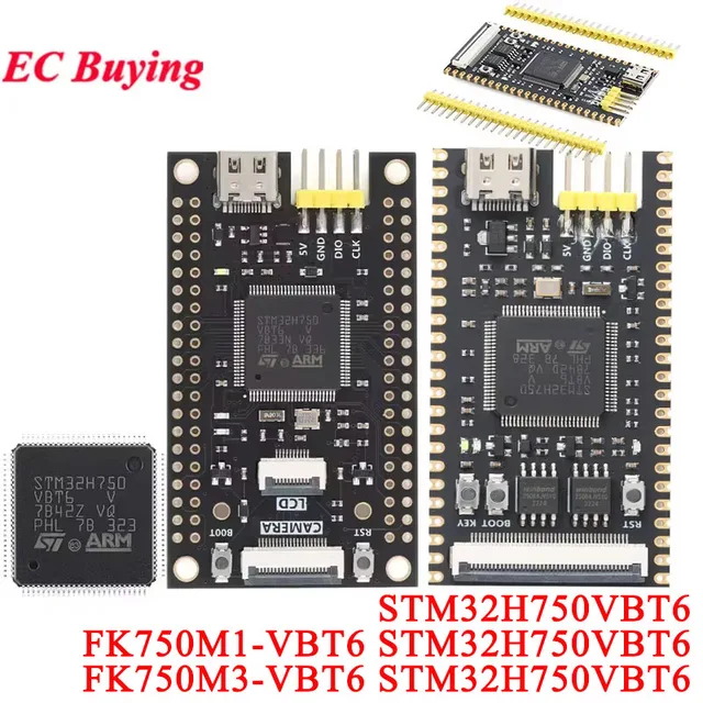 STM32H750VBT6 STM32H750 STM32 32H750VB FK750M1 FK750M3-VBT6 Układ scalony Moduł Systemowy do Nauki i Rozwoju z Ekranem TFT LCD