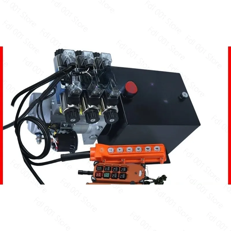 Vehicle-mounted Hydraulic Multi-group Two-way Oil Pump System Power Unit 12V/24V Lifting Assembly Pump Station