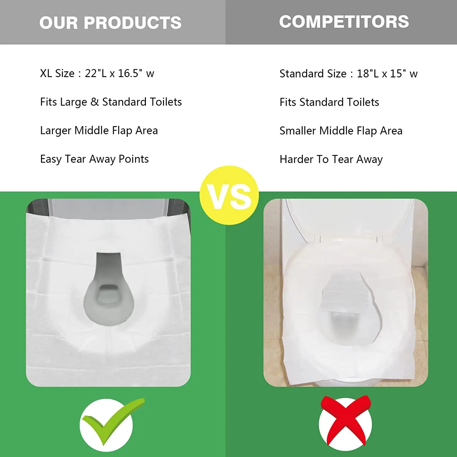 Portable Disposable Toilet Seat Cover Travel Camping Hotel Bathroom Accessories Degradable Waterproof Soluble Water Toilet Mats