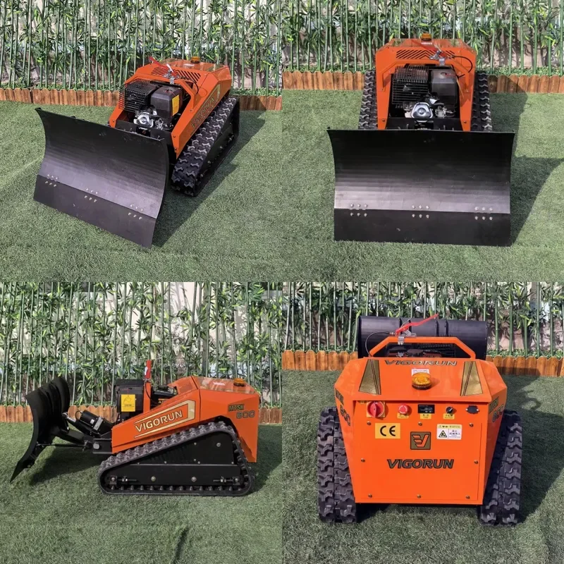 Vigorun Lawn Mower, 800mm Cut 40° Slope Remote Forestry Mulcher for Mountain Orchard Shrub Clearing