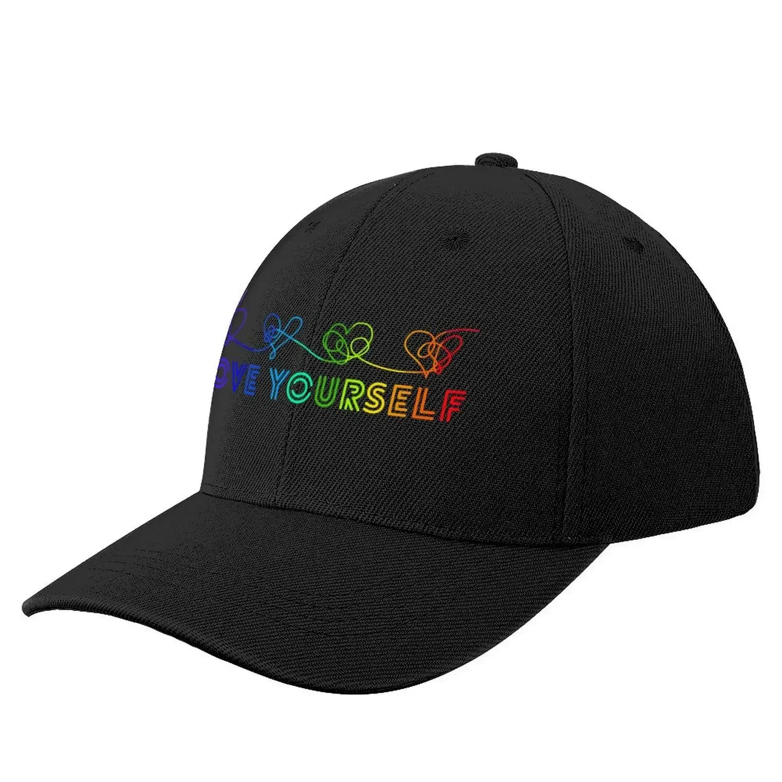 Love yourself tear rainbow Baseball Cap New In Hat Golf Hat Man Men Caps Women's