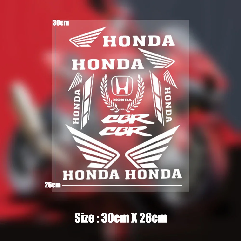 جديد دراجة نارية الجانب قطاع أجنحة ملصق سيارة التصميم ملصق حائط من الفينيل لهوندا دراجة نارية ملصق ملصقات عاكسة سيارة الديكور #6