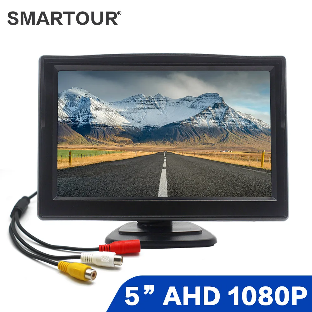 

Smartour 5 Inch AHD IPS Monitor 1920*1080P High Definition For Car Starlight Night Vision Camera Vehicle Reverse Image Display