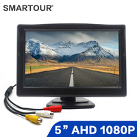 Smartour 5 Inch AHD IPS Monitor 1920*1080P High Definition For Car Starlight Night Vision Camera Vehicle Reverse Image Display