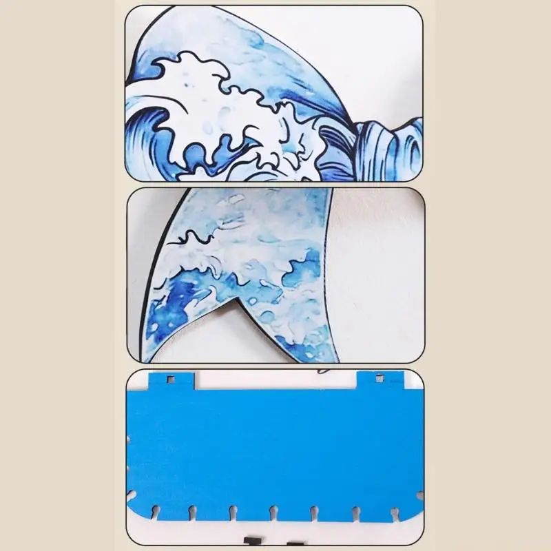 QX2E Handcrafted Wooden Wall Mounted Shelf With Bowknot For Organizing Crystal Perfumes Miniatures And Decorative Items