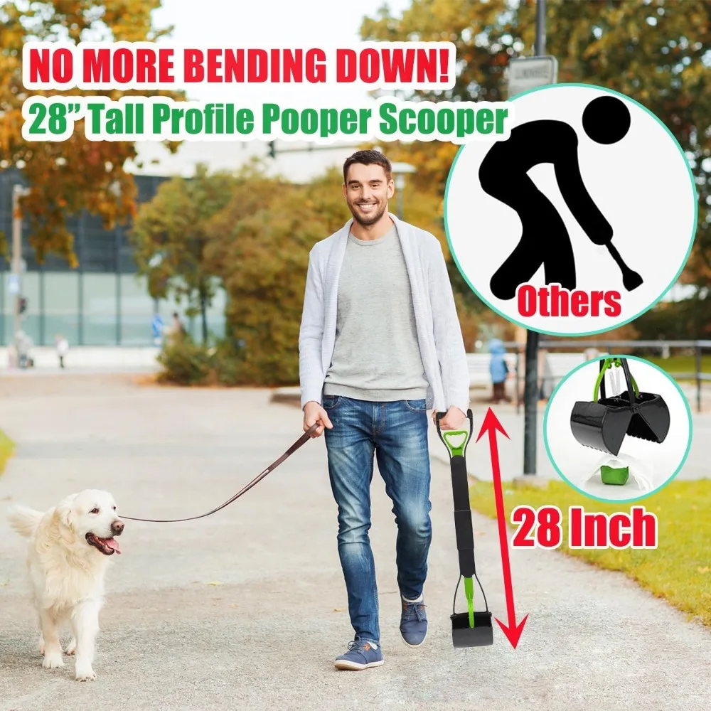 حاوية نفايات كبيرة للكلاب في الهواء الطلق بسعة 20 لتر وصندوق داخلي قابل للإزالة لسهولة التنظيف #2