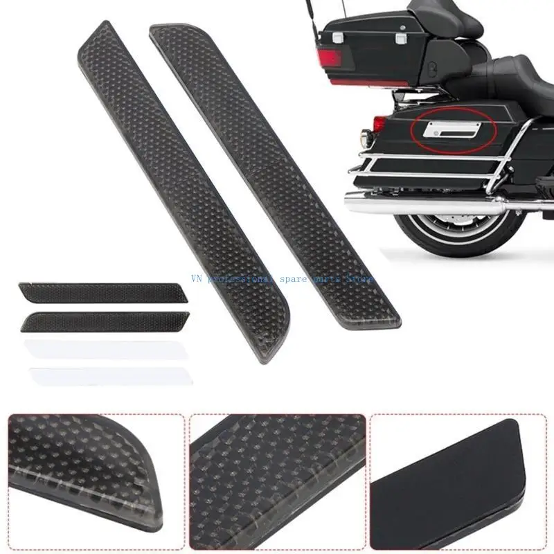 41XA 1 Pair Motorcycle Reflectors for Touring Road-Glide Street-Glide 93-13 Motorbike Saddle Bag Covers Trim