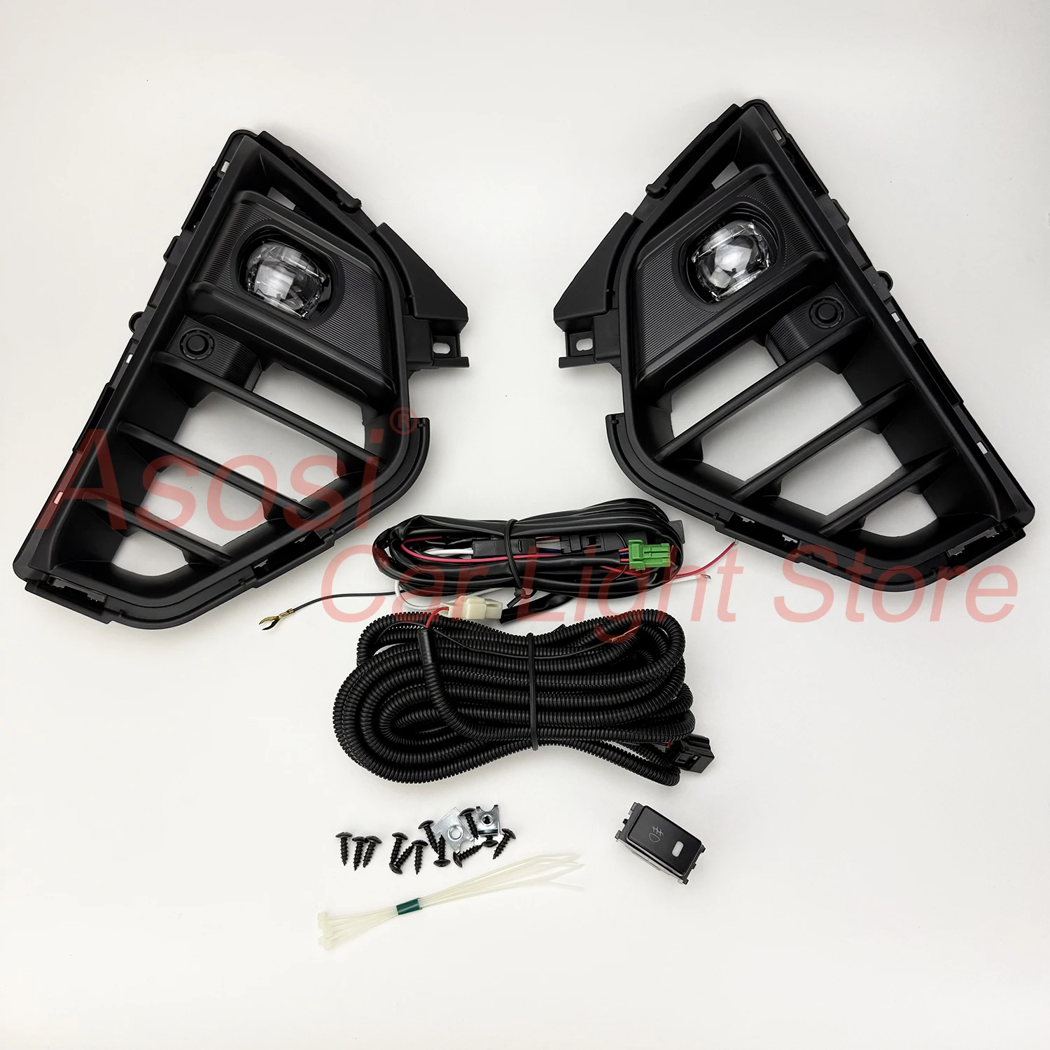 Front Bumper LED Fog Lights Driving Lamps For Nissan Caravan Micro Bus/Urvan NV350 2023 2024 With Bulb Switch Wire Bracket Bezel