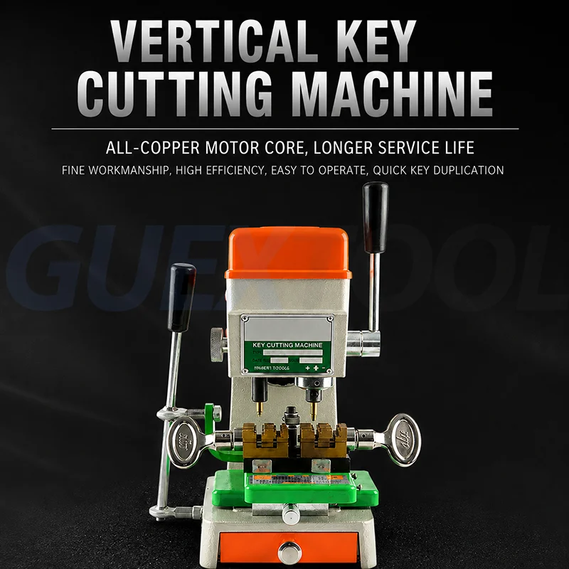 Precision Key Cutting Duplicating Machine Manual Locksmith Key Copier Cutter with Adjustable Clamp for Key Making