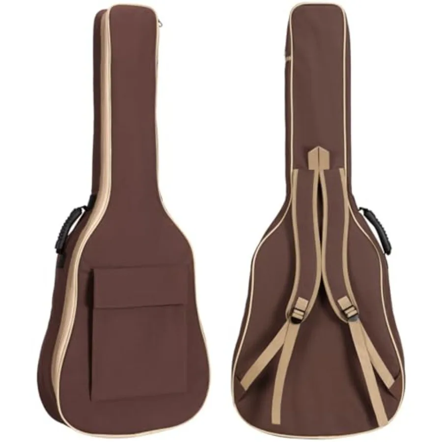 

40 41 Inch Acoustic Guitar Gig Bag Case soft 0.6 inch Padding Classical Guitar Case Gig Bag Full Size Backpack Adjustable Shoul