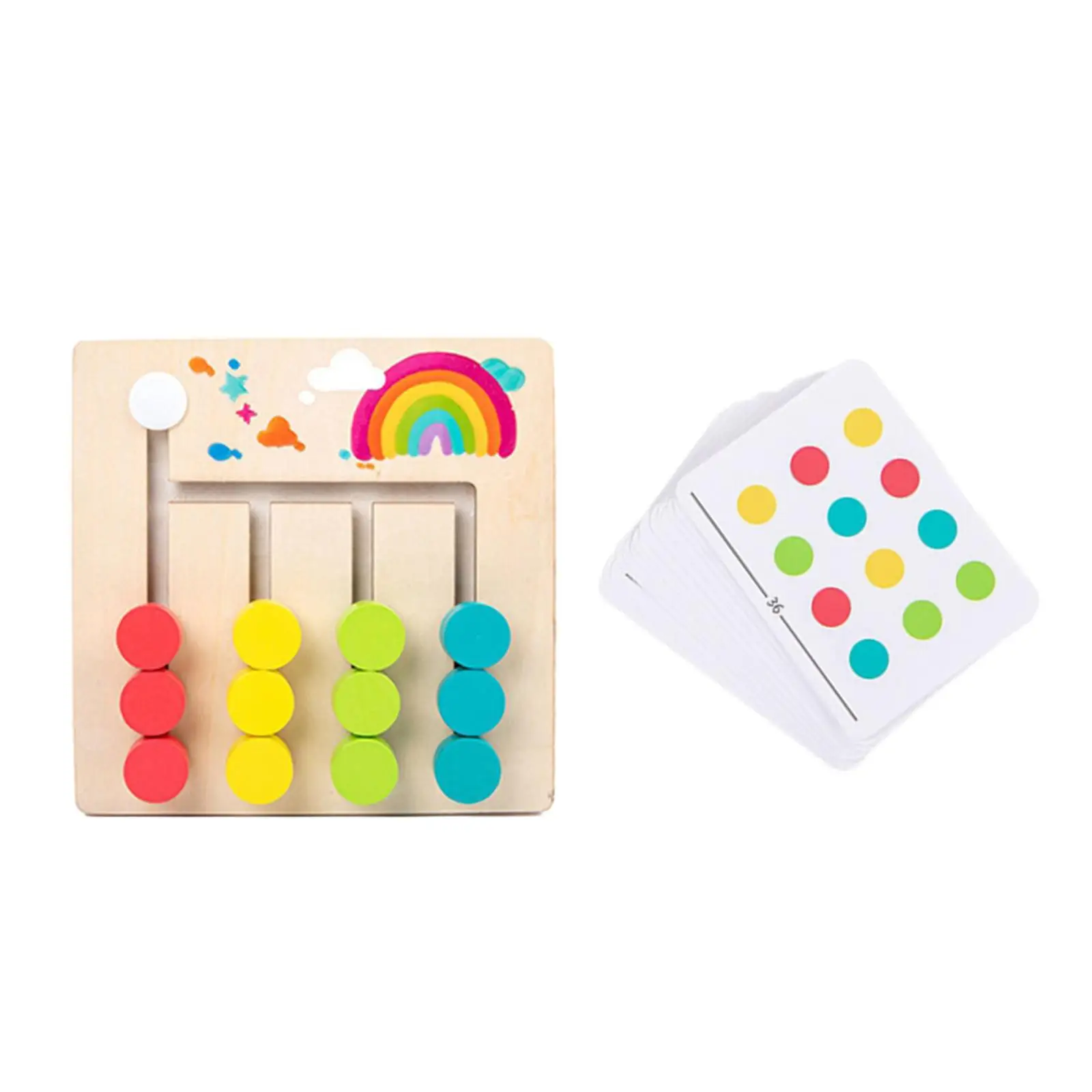 Montessori Toys Slide Puzzle Board Games Early Education Stem Toys Preschool Educational Toys for Child Toddler Birthday Gifts