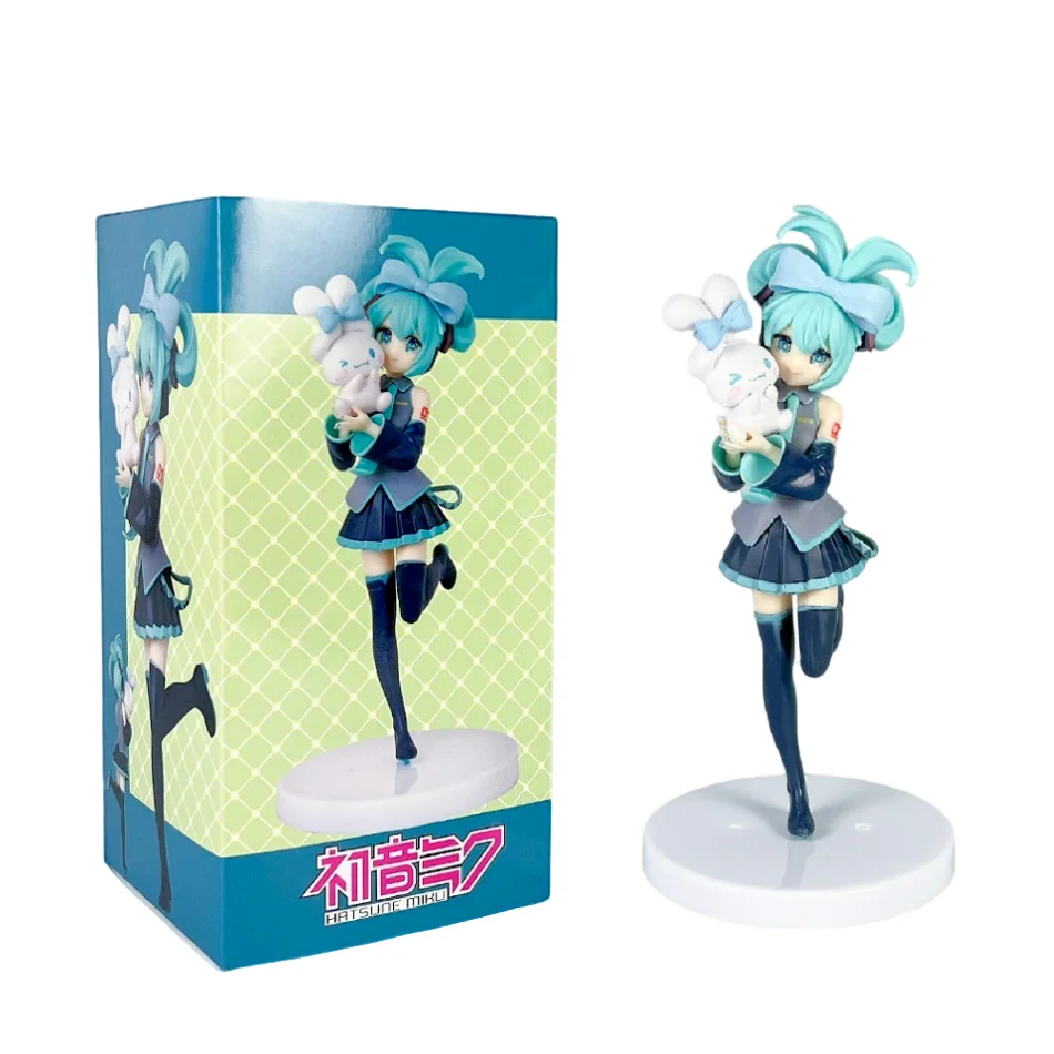 Аниме Красивая Девушка Хацунэ Мику Ручной Работы Дьявол Хацунэ Мику Кошачьи Уши Хацунэ Мику Милая ПВХ Модель Рождественский Декор