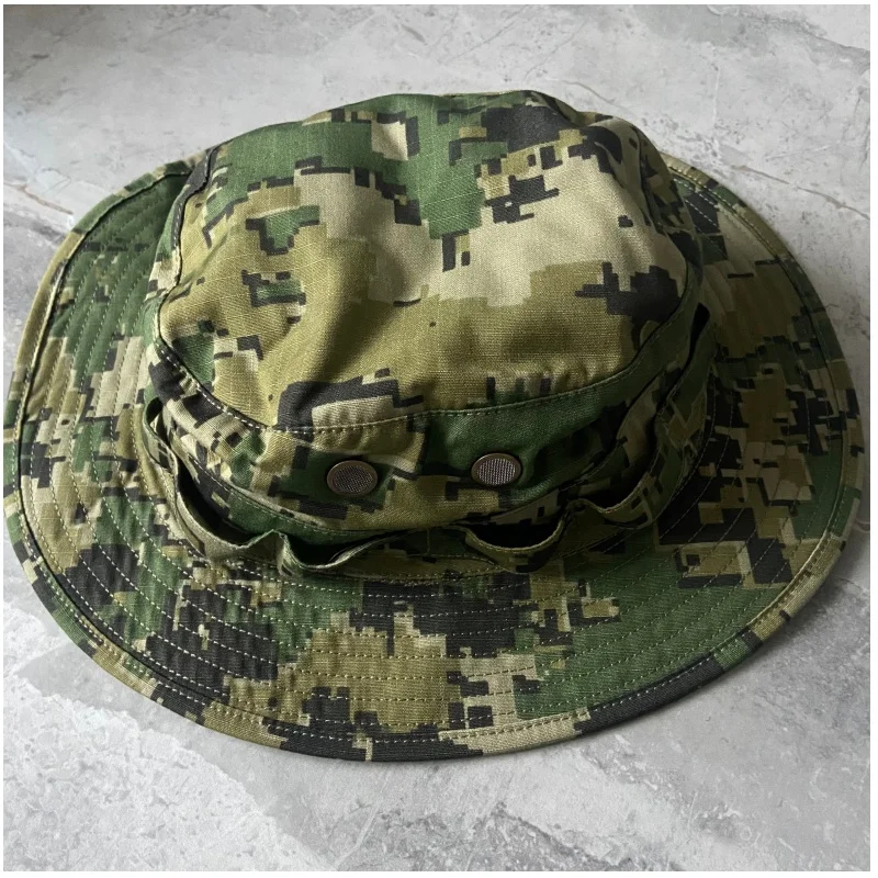 Nylon Cotton Mexican-style Round-brim Breathable Sunshade Camouflage Cap Benny Hat