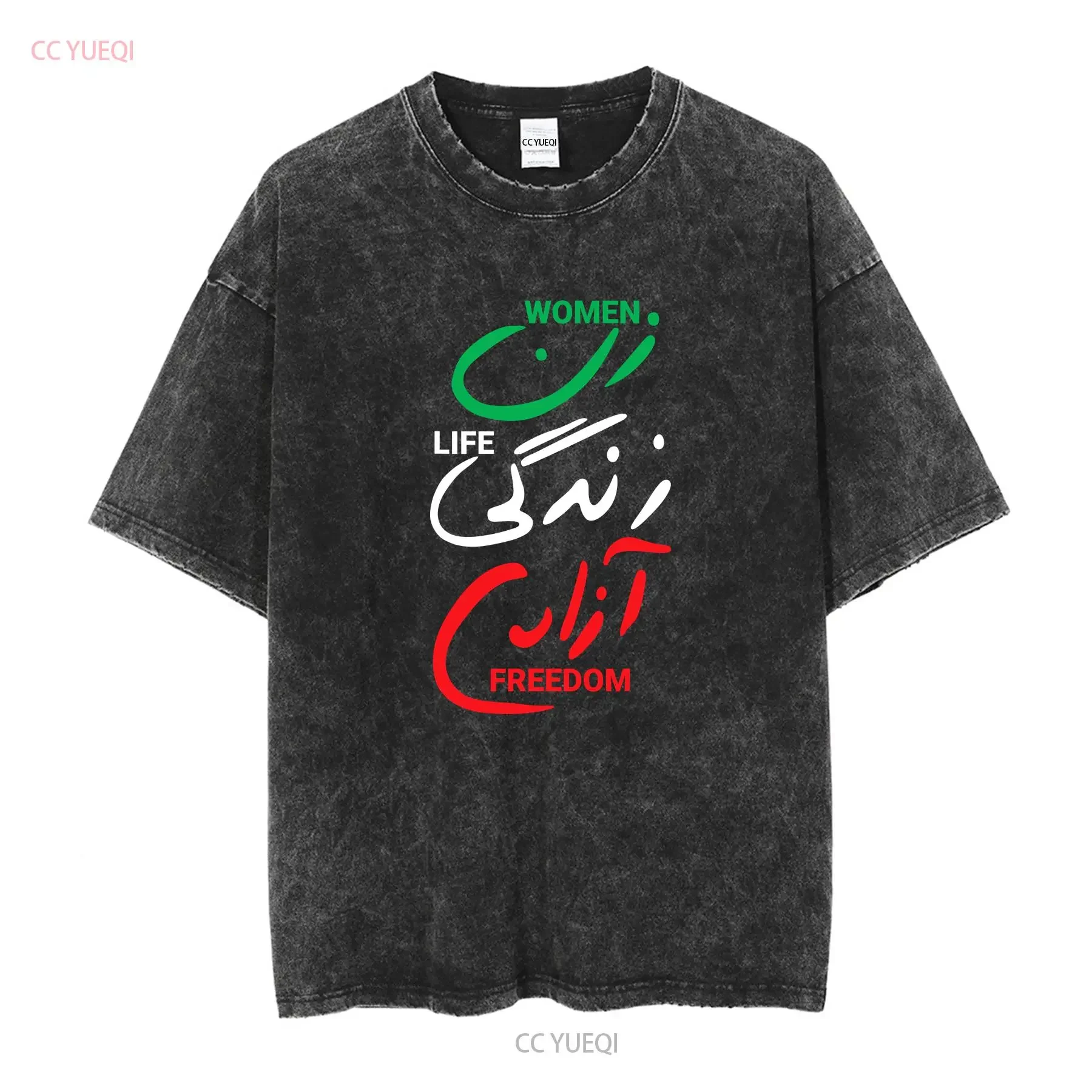 SALE35 Woman Life Freedom Zan Zendegi Azadi Iran Womens T Shirt S 5XL vintage Washed Slightly Comfortable Breathable streetwear