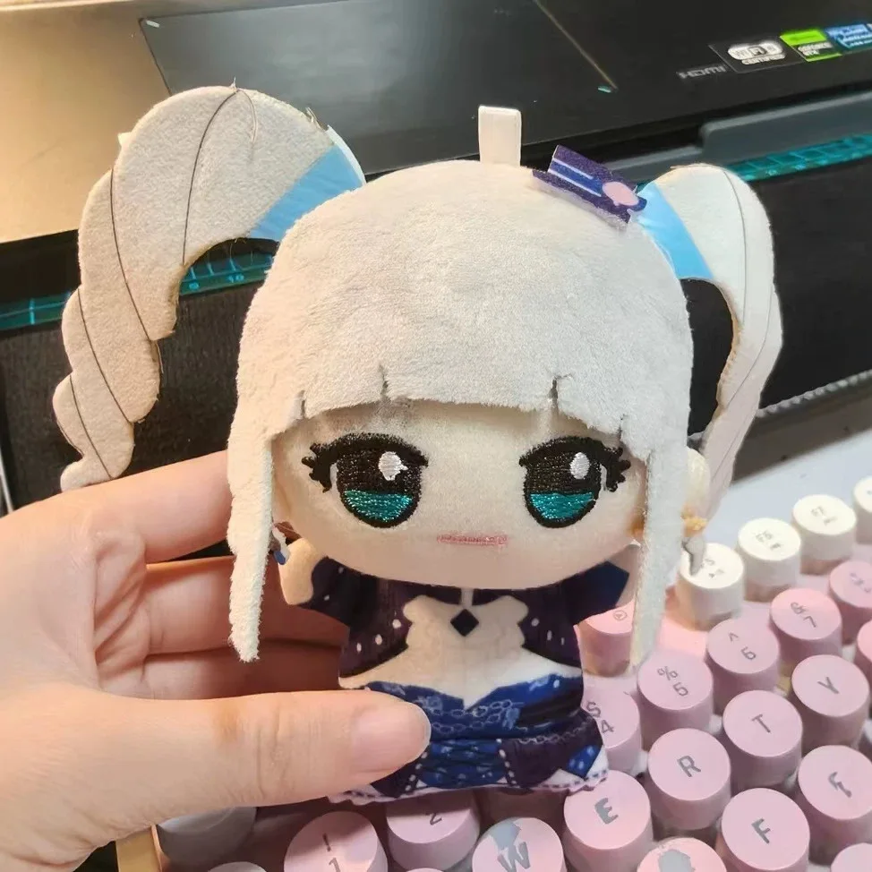 GIET Aikatsu! 10cm Plush Doll Keychain Hoshimiya Ichigo Q Version Soft Stuffed Pendant Anime Figure Bag Ornament Collection Gift