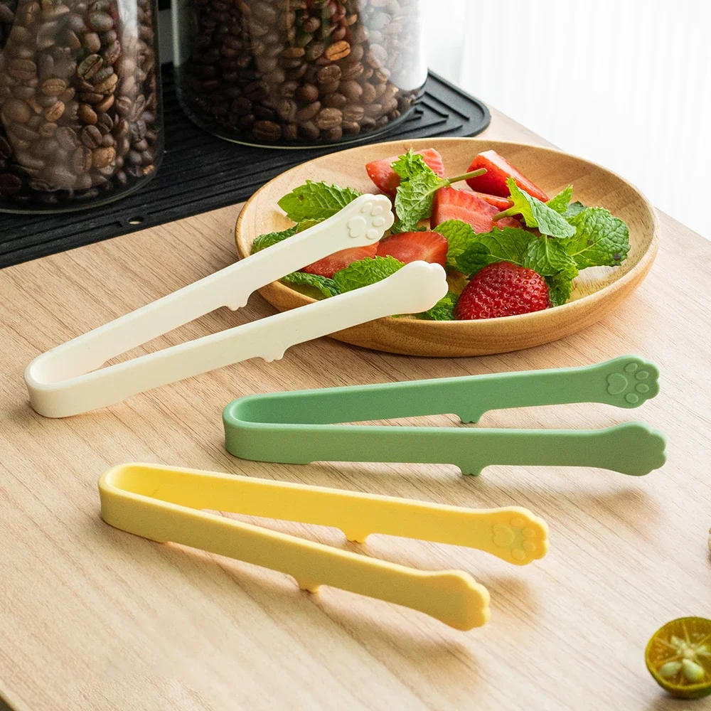 Non-Stick Mini Food Serving Tongs Set Heat Resistant Silicone Small Tongs for Appetizers Tea Party Coffee Bar Desserts Set of 2
