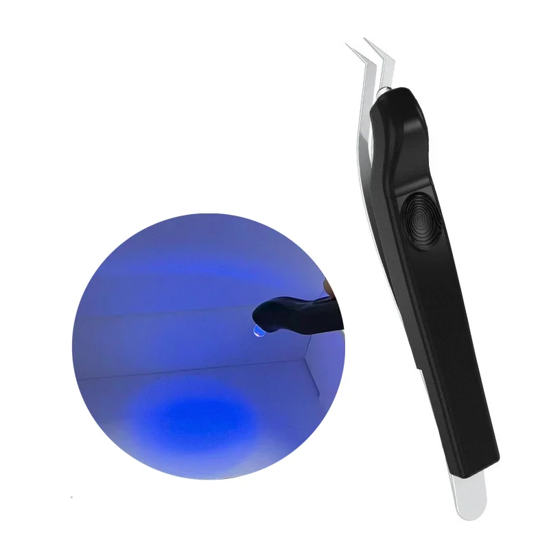 Wireless Mini Charging Handheld tweezers Eyelash Grafting Extension ultraviolet UV Adhesive glue Rapid Curing Lamp