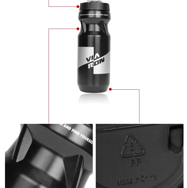 Bicycle Water Bottle 650ML PP5 Lightweight Multi-color Portable Outdoor Sports Portable Cycling Kettle Mountain Road Bike Parts