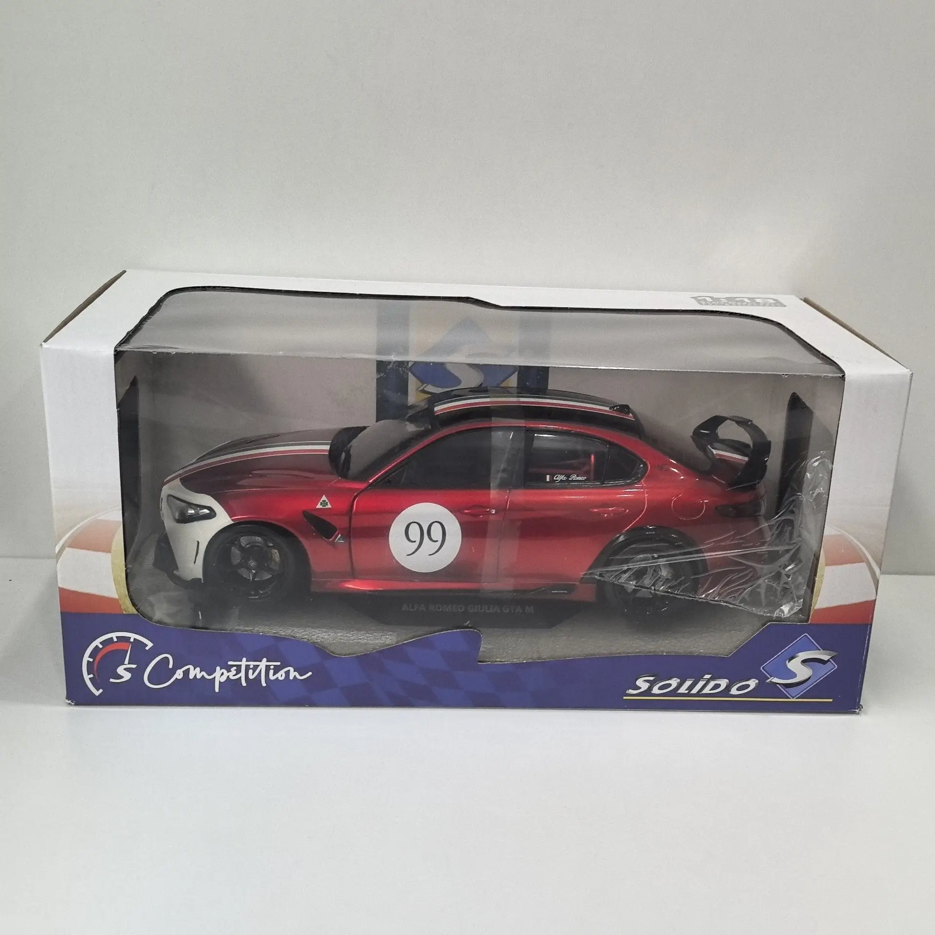Diecast SOLIDO 1/18 Scale GIULIA GTA 2022 99 Alloy Car Model
