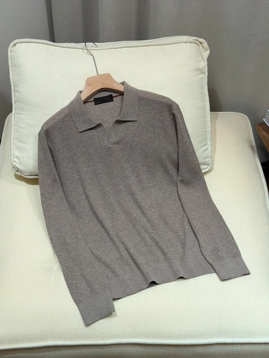 SIJITONGDA 2026 Men's Autumn/Winter New Cotton Material Long Sleeve Sweater, Soft and Comfortable Upper Body Size M-3XL