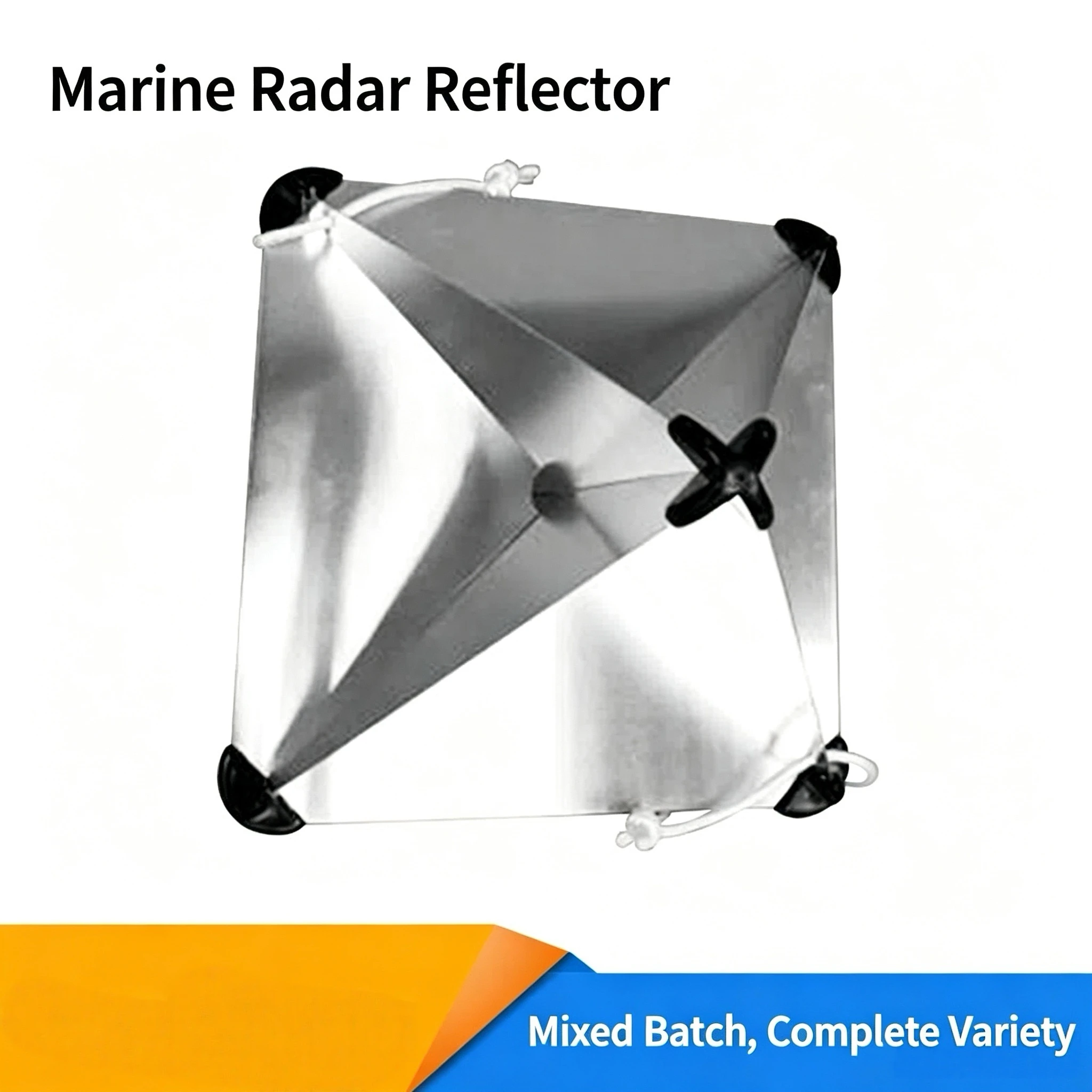 12 Inch Aluminum Radar Reflector, Foldable Portable Radar Reflector for Lifeboat and Liferaft, Training Use