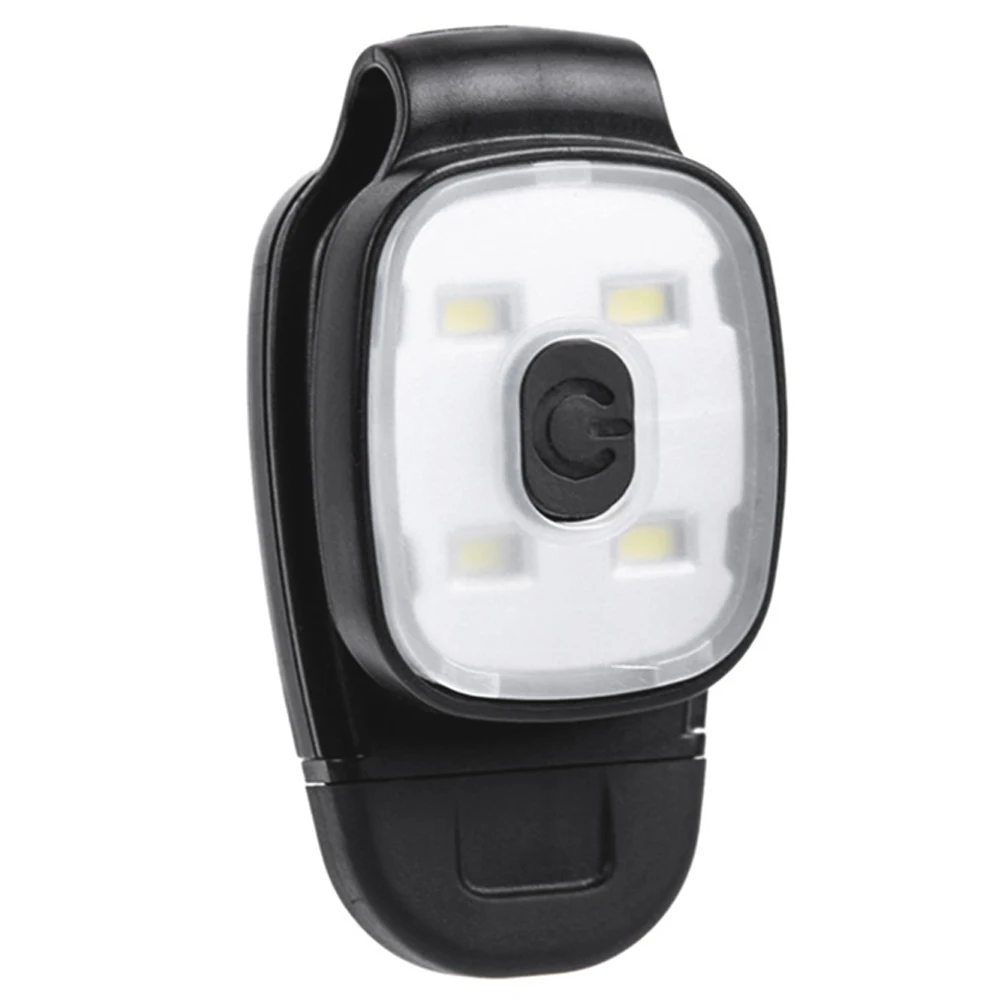 LED 클립 램프 USB 충전식 야간 주행등, 소형 헤드램프, 캠핑 하이킹용 IPX4 방수, 3 단 기어