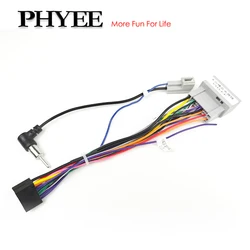Radio Wiring Harness 16Pin Plug to 24 Pin Head Unit Audio Connector Cable Adapter for Honda CRV Accord Fit CRZ Pilot Insight