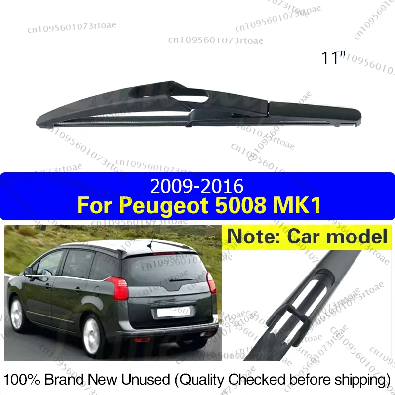 

Rear Wiper Blade For Peugeot 5008 MK1 2009 2010 2011 2012 2013 2014 2015 2016 Windshield Windscreen Clean Window Rain Brush 11"