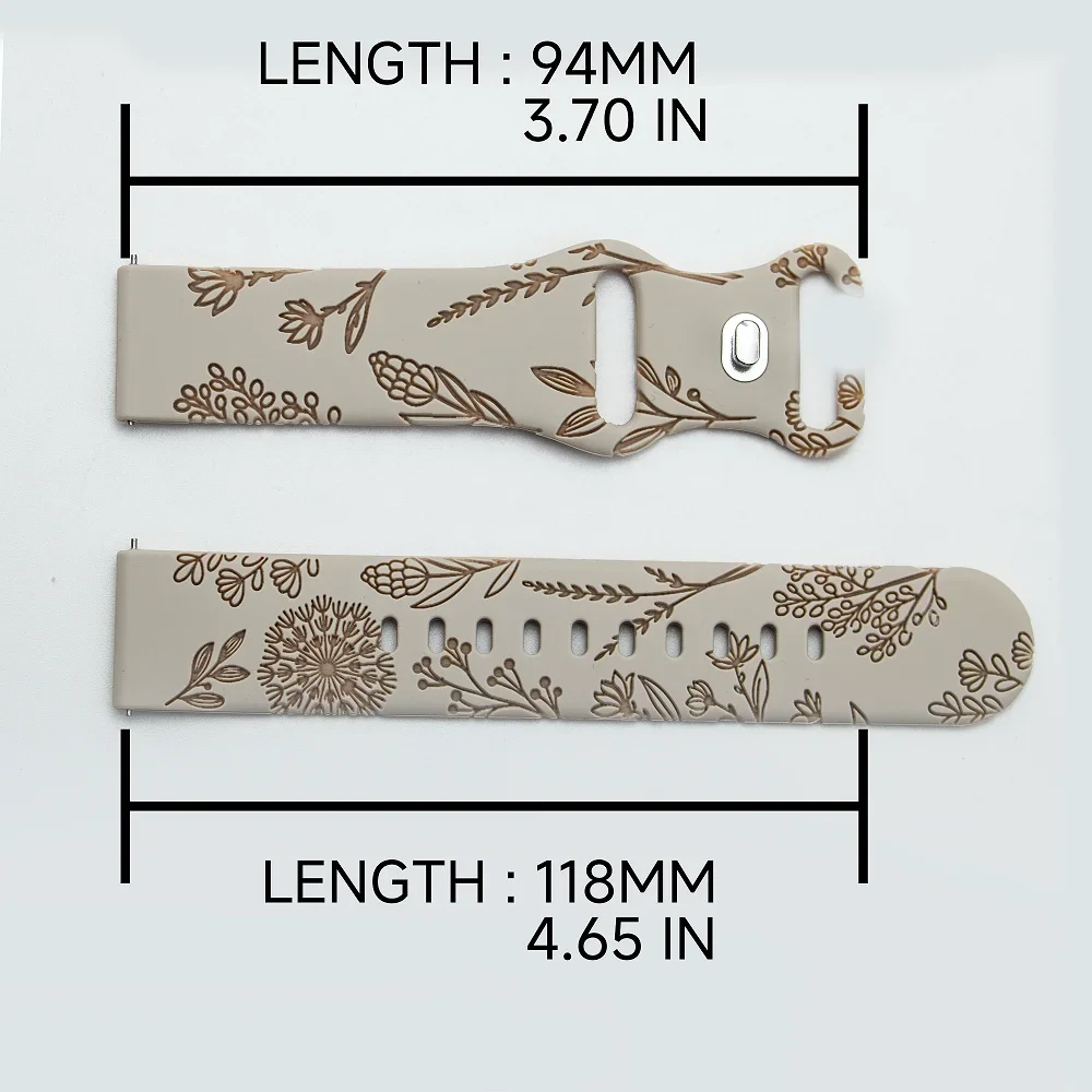 Women Silicone Strap for Samsung Galaxy Watch 7 6 5 4 40mm 44mm 6 Classic 43 47mm 20mm Band Bracelet for Huawei Watch 2 GT2 42mm