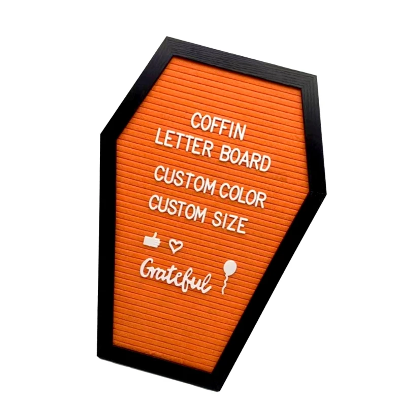 โลงศพกระดานจดหมาย Felt Letter Board Gothic กระดานข้อความตกแต่งฮาโลวีน