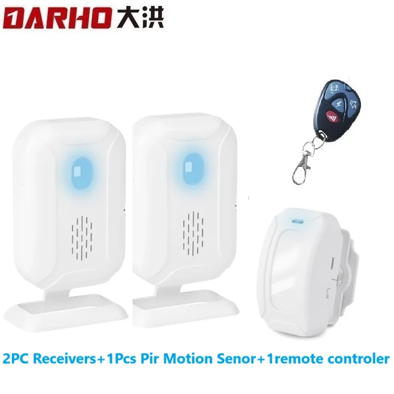 Darho Home Security Wireless Motion Sensor Doorbell 36Rings Welcome Alarm Entry Doorbell with Infrared Detector Induction Night