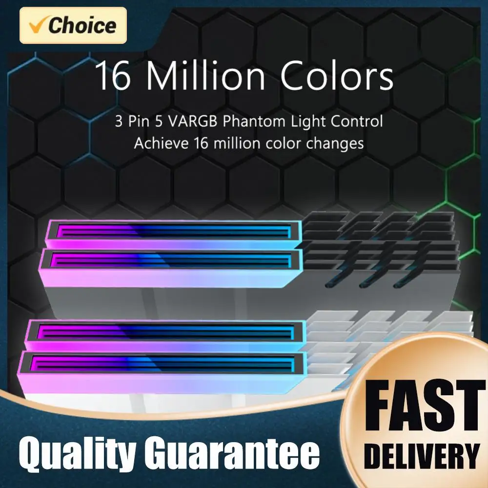 

1/2PCS RAM Heatsink Radiator 5V 3PIN ARGB PC Memory Cooling Vest Heat Sink Cooler for DDR2 DDR3 DDR4 DDR5 Desktop PC Ram Memory