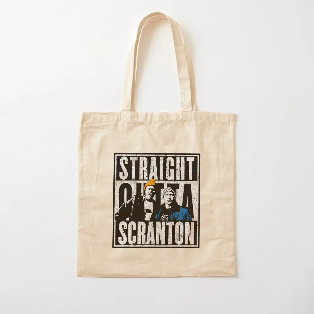 Straight Outta Scranton - Lazy Scranton Tote Bag tote men's university Big women Canvas