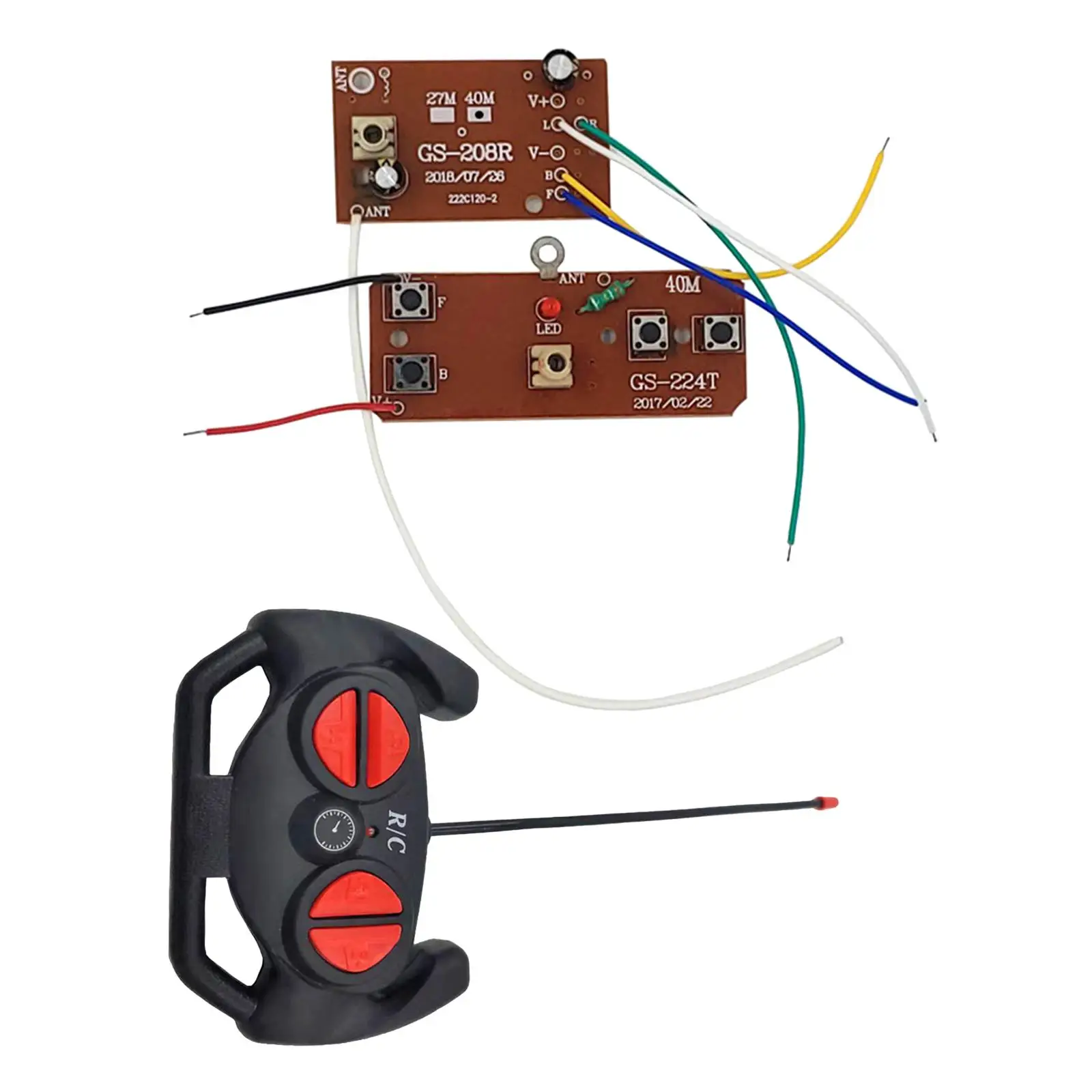 

RC Remote Controller and Receiver Board with Indicator Light Circuit Board Accessories for Remote Control Car Spare Parts