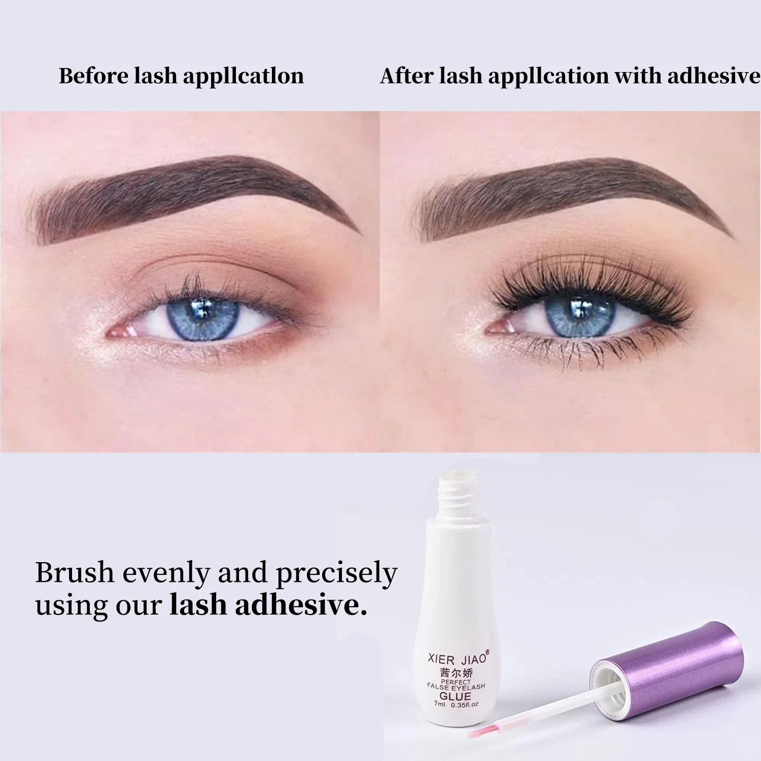 الجملة 7 مللي العنقودية جلدة الغراء رمش تمديد لاصق مقاوم للماء طويلة الأمد منخفضة التهيج رمش الغراء أدوات ماكياج