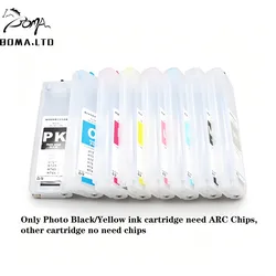 70 Empty Refillable Ink Cartridge With ARC Auto Reset Chip For Hp 70 Designjet Z2100 Z5200 Plotter Ink Cartridges 280ml 8Color