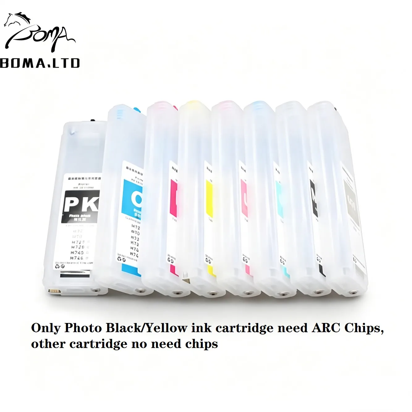 70 Empty Refillable Ink Cartridge With ARC Auto Reset Chip For Hp 70 Designjet Z2100 Z5200 Plotter Ink Cartridges 280ml 8Color