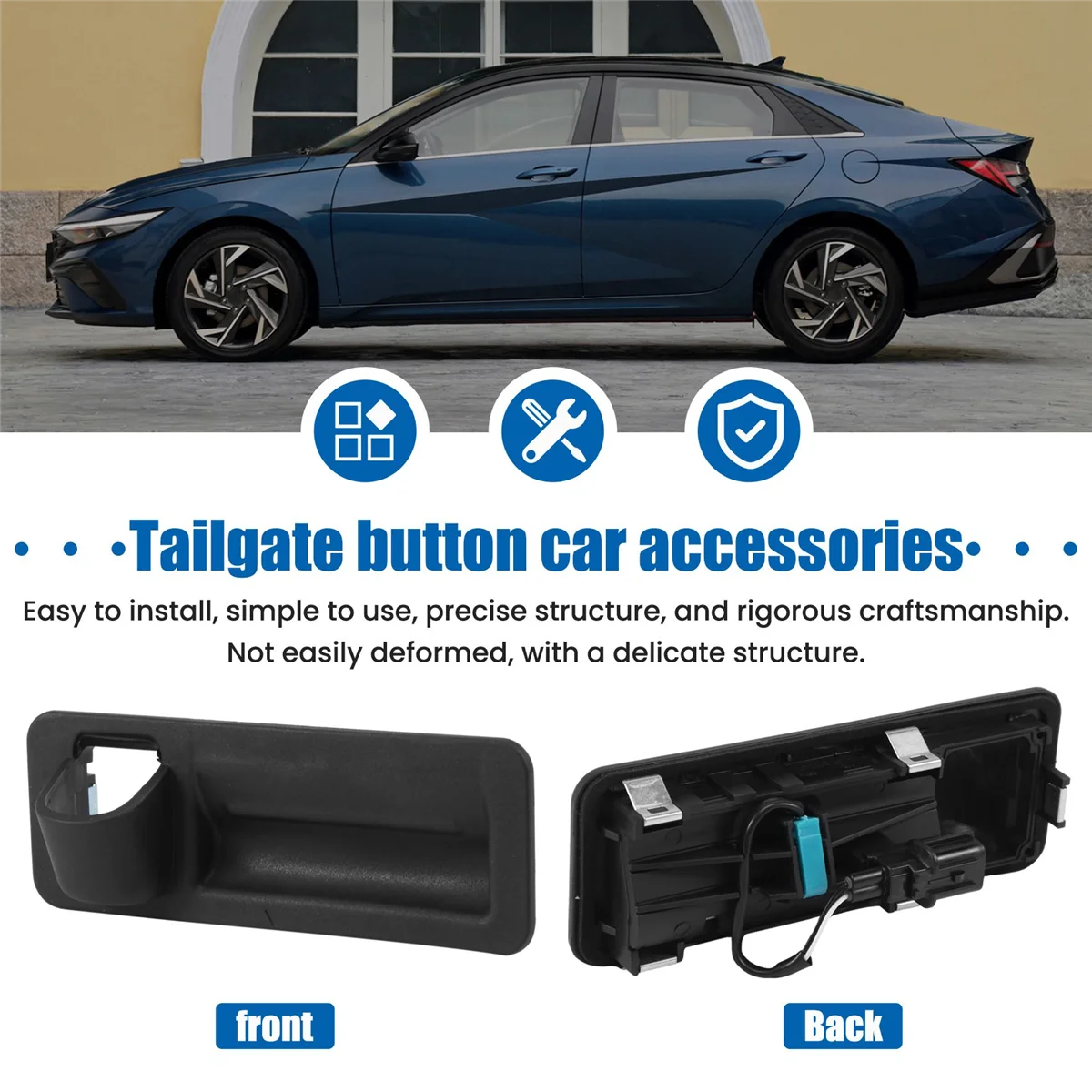 for AD Rear Trunk Switch Button Handle Press Switch 81260-F2010